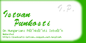 istvan punkosti business card